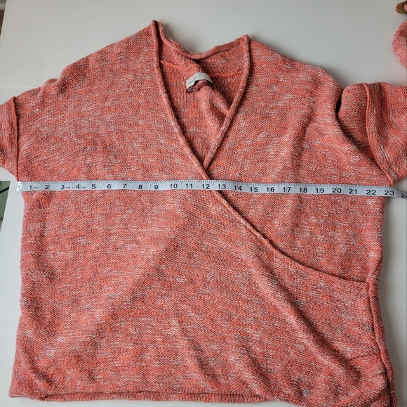 EUC Anthropologie Pilcro Drew Surplice Sweater Wrap Boho Fair Isle - Picture 7 of 11